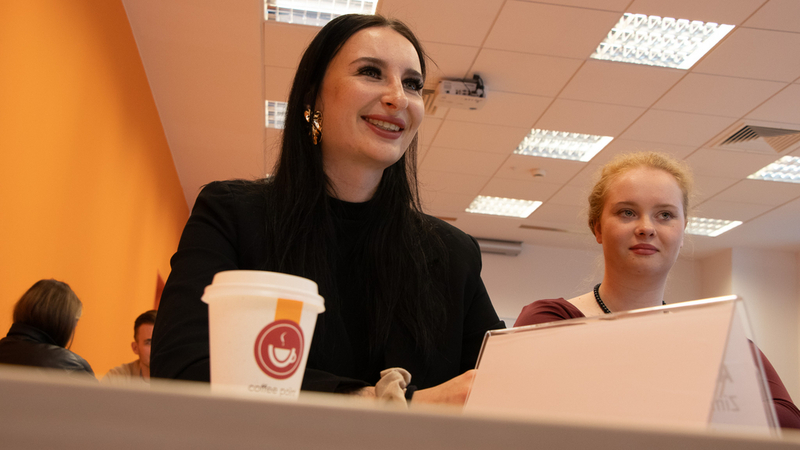 Aleksandra Winnicka podczas wydarzenia